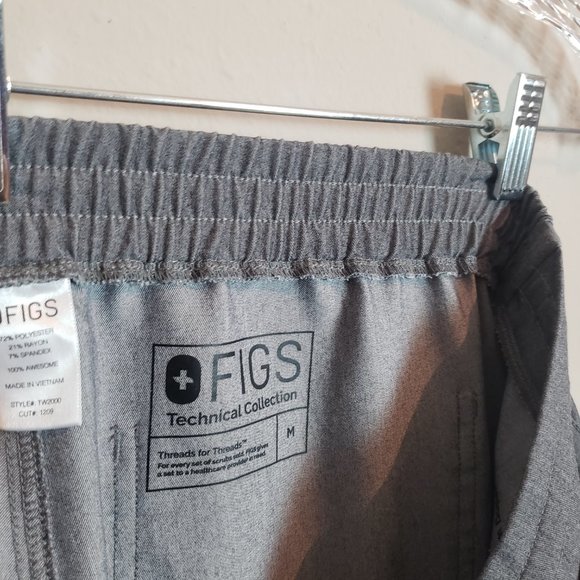 Figs Graphite Yola Skinny Straight Leg Scrub Pants Medium - Picture 7 of 7